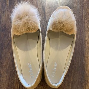 Girls - Light Brown Ballet Flats - Size 2